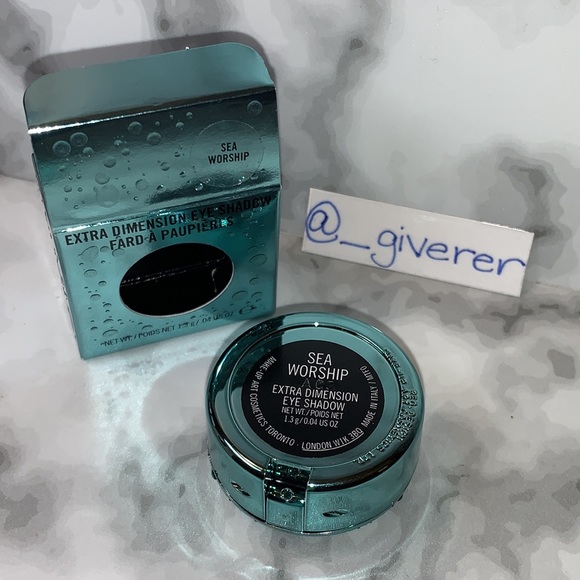 SEA WORSHIP Alluring Aquatic Extra Dimension Eyeshadow Collection MAC - Picture 7 of 16